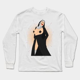 BDSM - sexy nun Long Sleeve T-Shirt